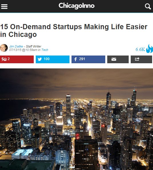 ChicagoInno: 15 On-Demand Startups