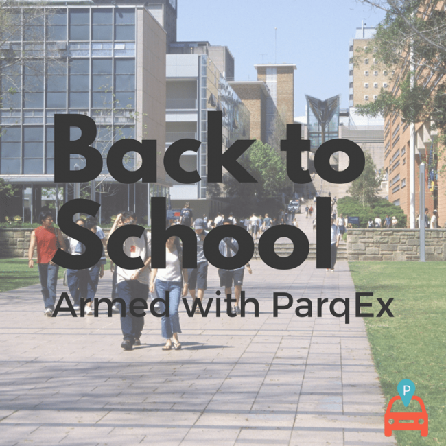 Back to school, armed with ParqEx