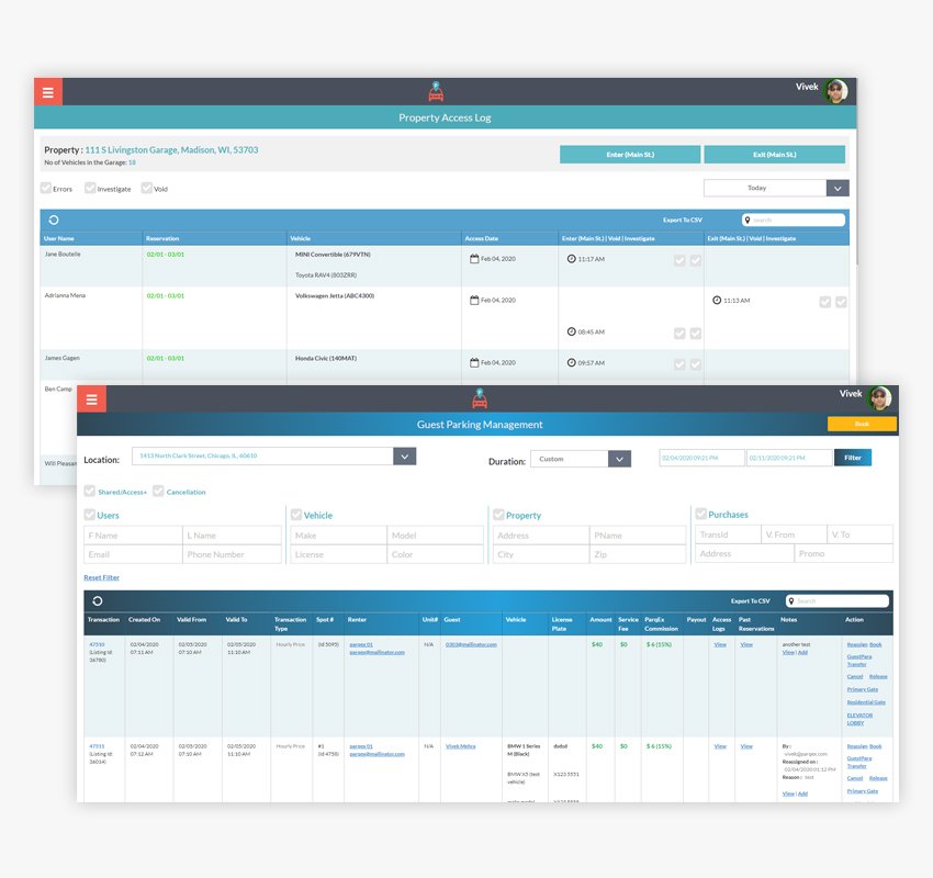 Access+ app Reporting Management