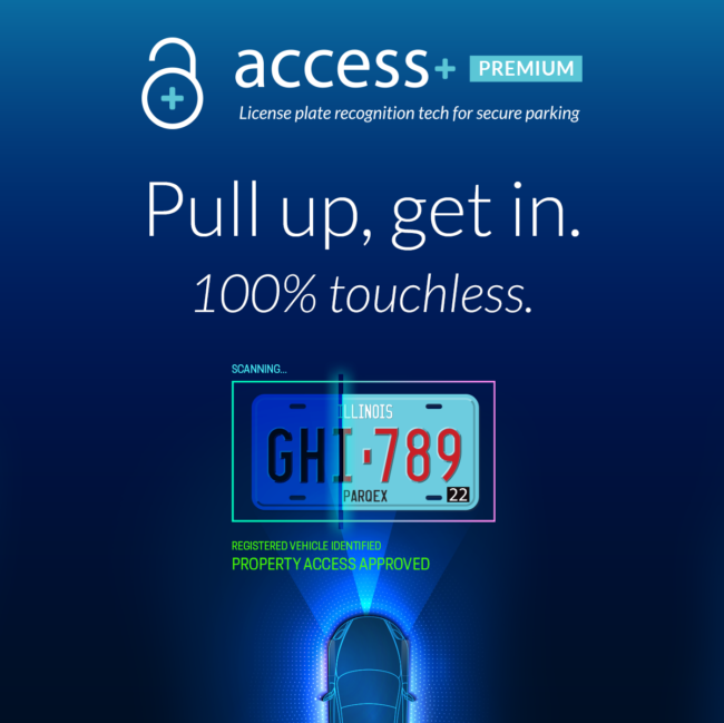 Access Plus PREMIUM License Plate Recognition Touchless Property Parking