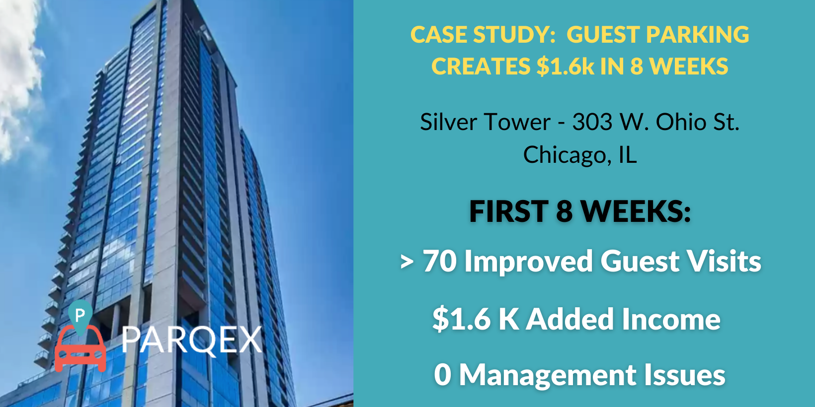 Guest Parking Creates $1.6k In 8 Weeks - Silver Tower Case Study Blog ParqEx (1)