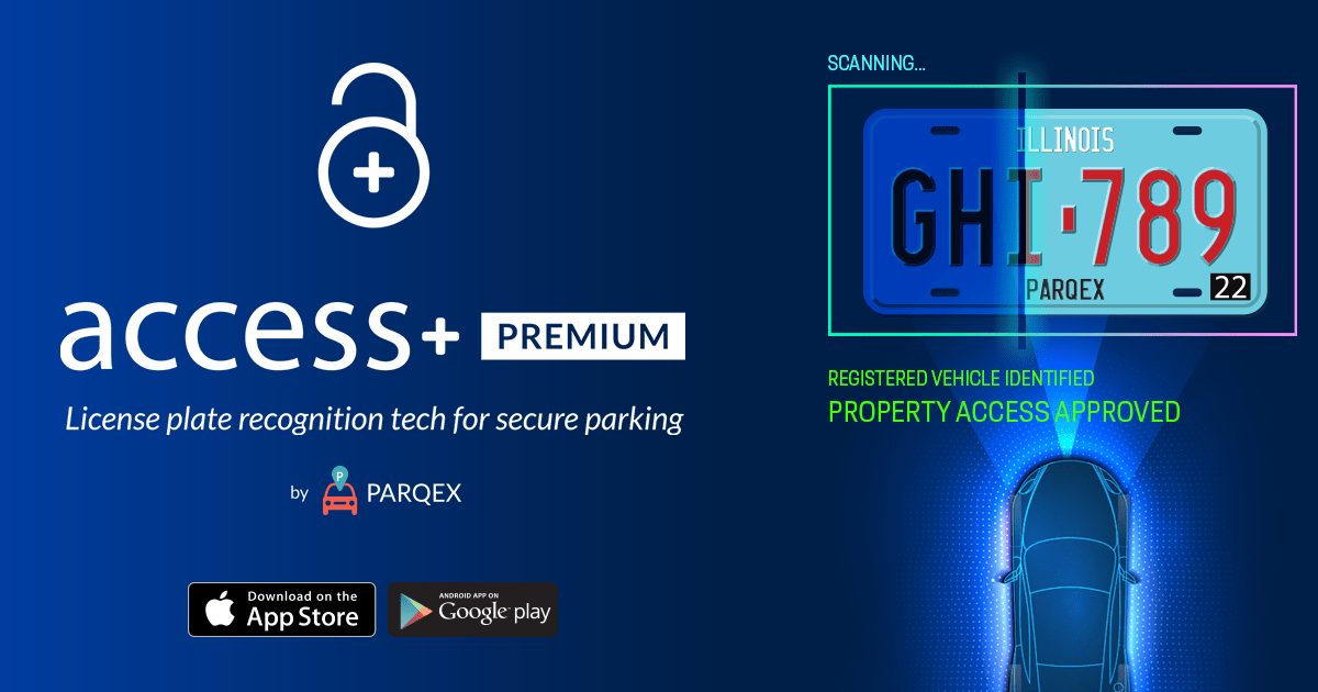 Access Plus PREMIUM License Plate Recognition Touchless Property Parking