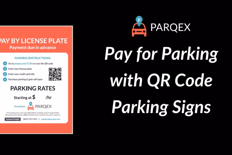 Pay for Parking with QR Code Parking Signs
